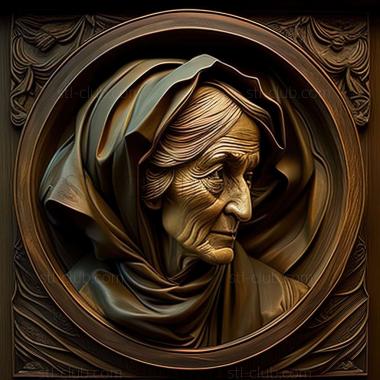 3D model Margaretta Angelica Peel American artist (STL)